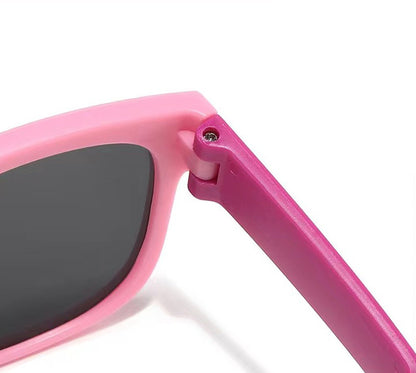 Square Foldable Kids Sunglasses – UV400 Protection & Lightweight Design