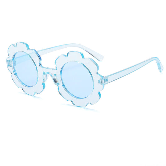 Rainbow Flower-Shaped Kids Sunglasses – UV Protection & Fun Style