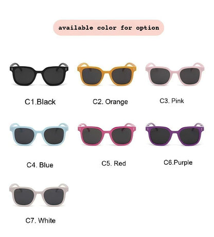 Stylish Square Kids Sunglasses - Fashionable Shield for Little Explorers